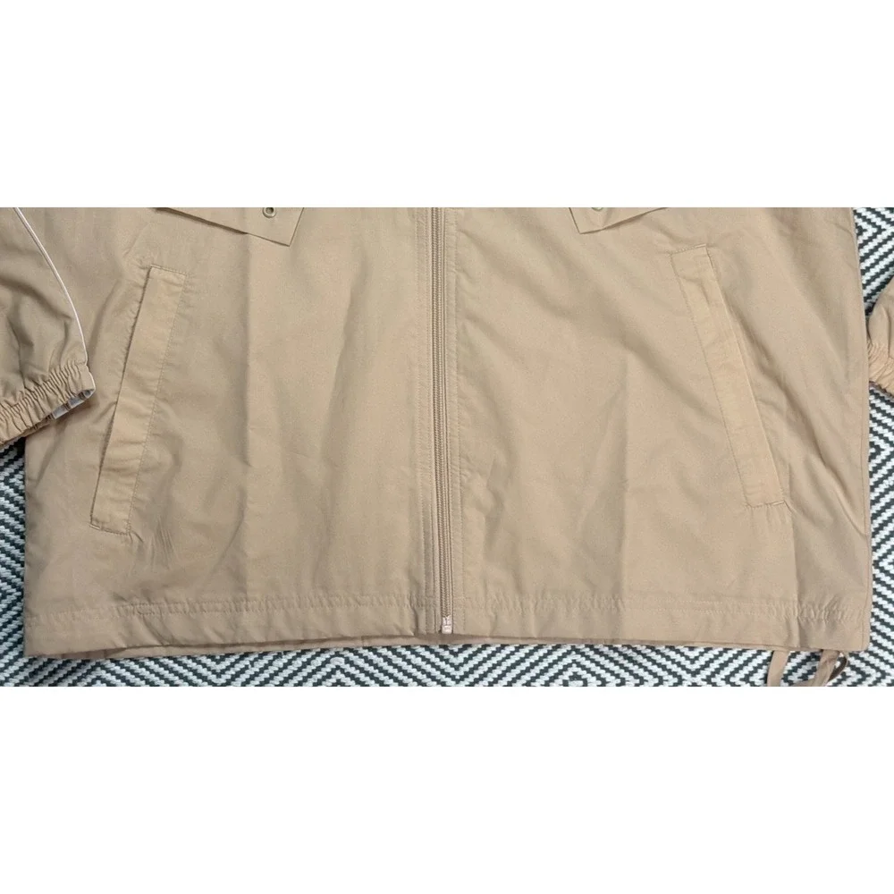 Adidas Men's Full Zip Long Sleeve Parley‎ TT Beige Track Jacket Size Medium